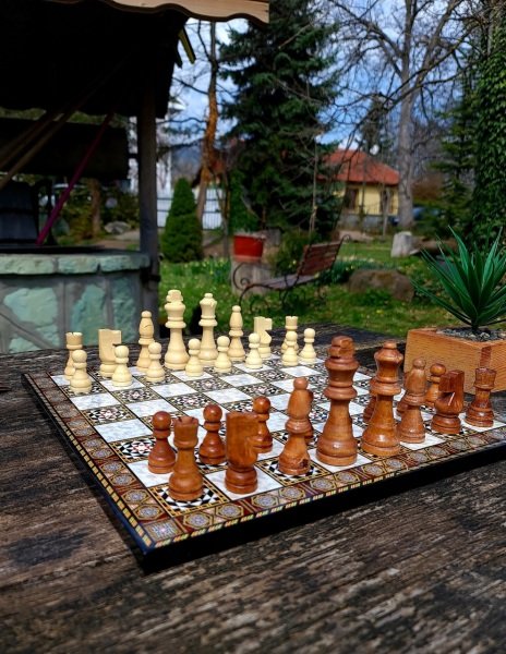 Ahşap Satranç Takımı / Sedef