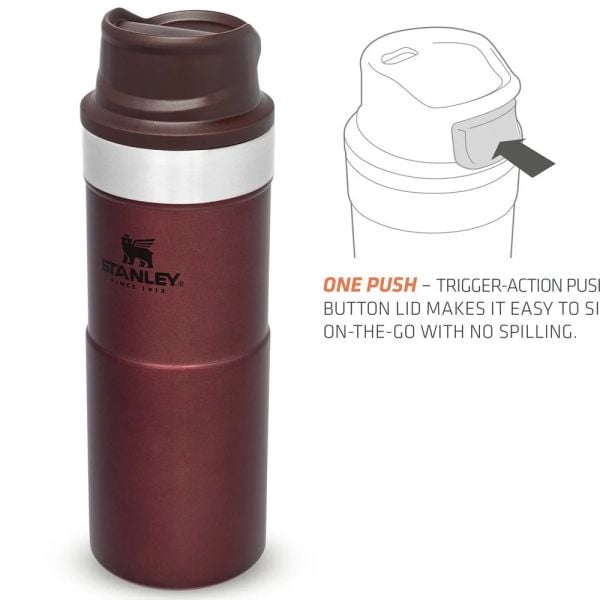 Stanley Klasik Trigger-Action Bordo Termos Bardak 0.35 LT