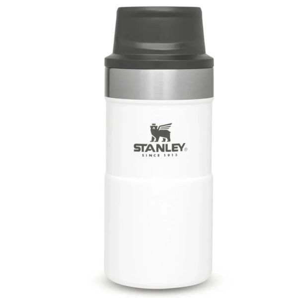Stanley Klasik Trigger-Action Beyaz Termos Bardak 0.25 LT