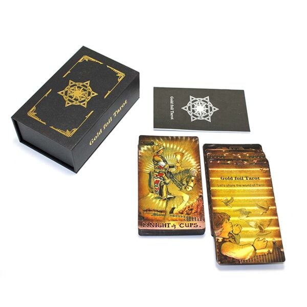 Premium Gold-Black Tarot Kartı