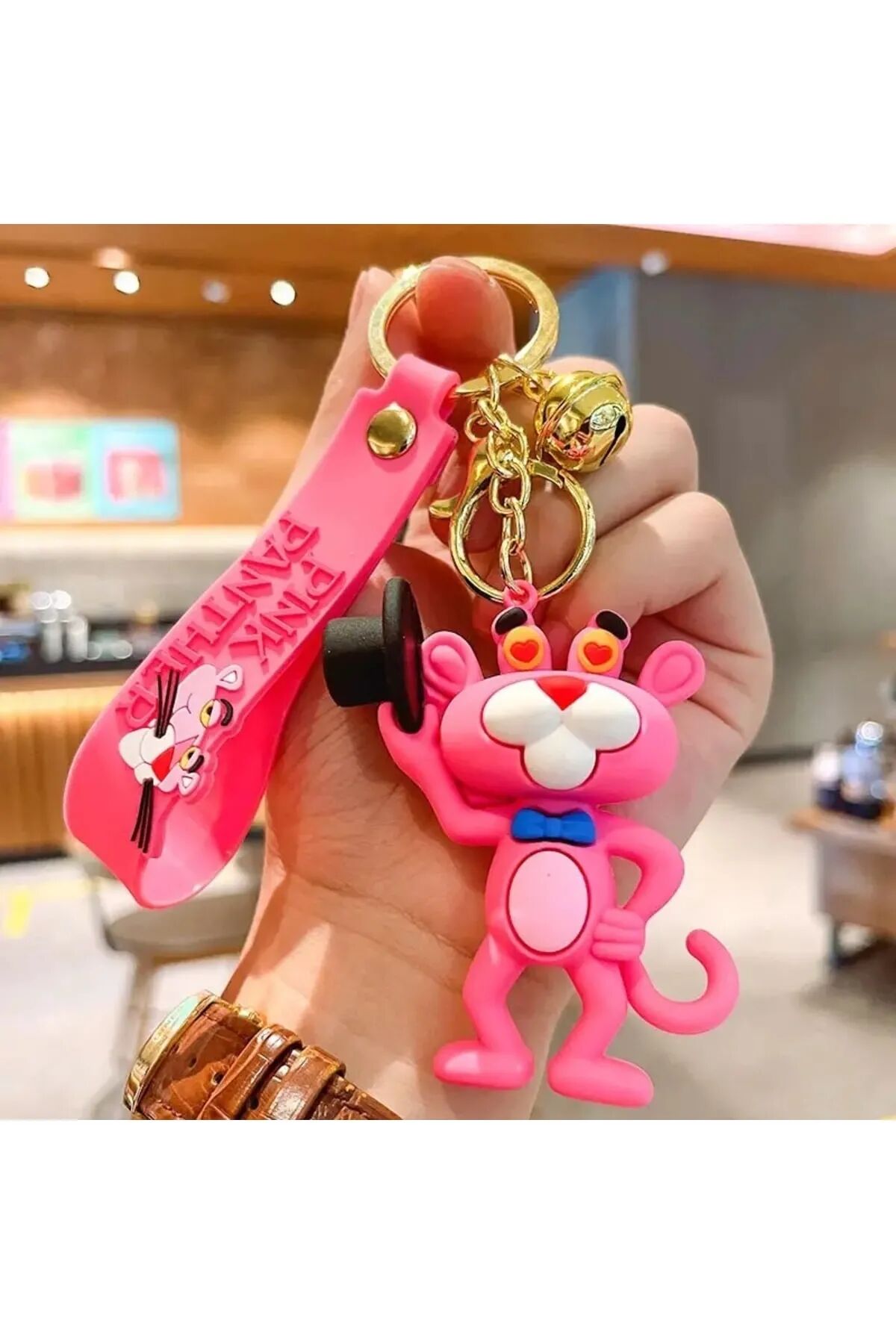 Pembe Panter Anahtarlık