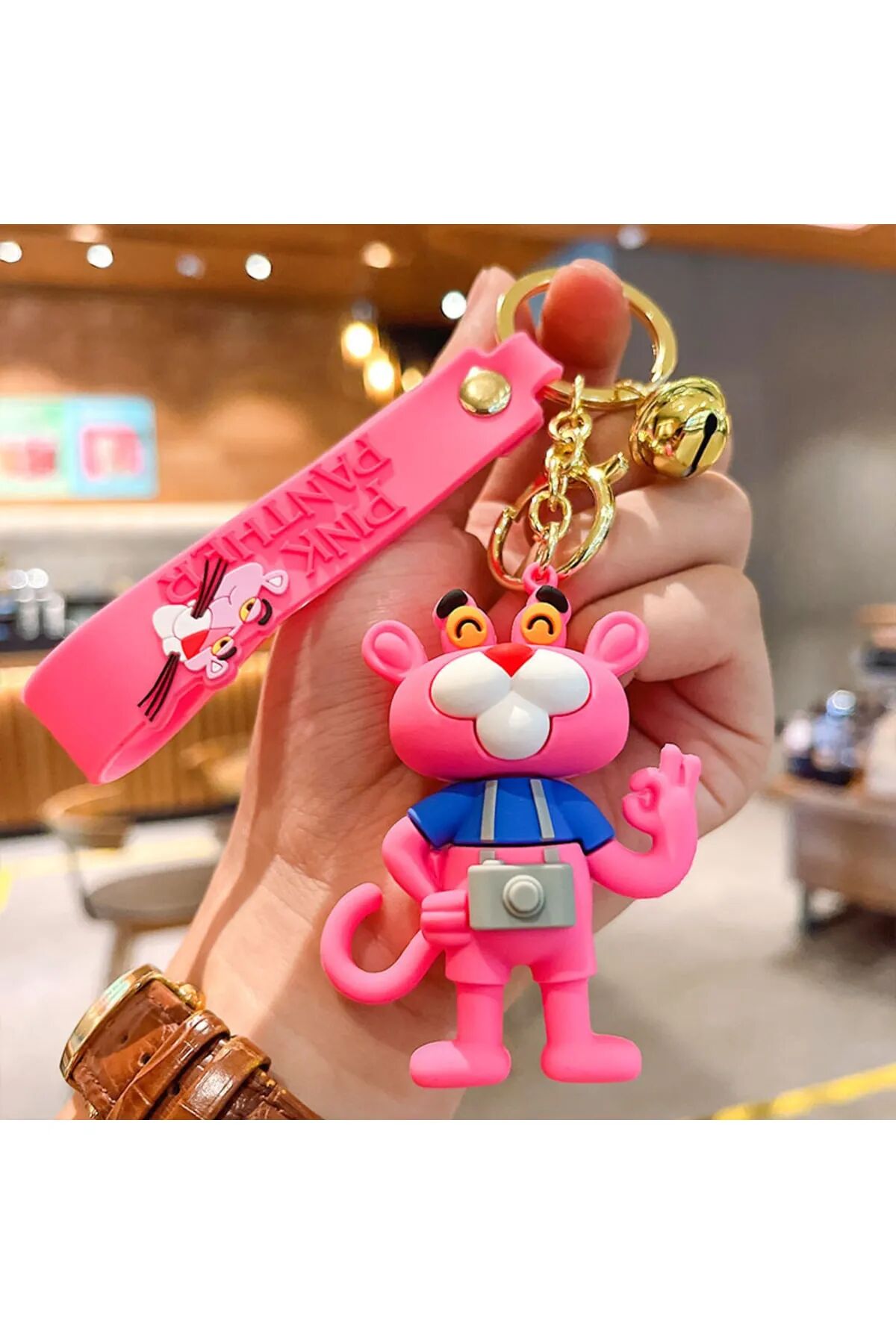 Pembe Panter Anahtarlık