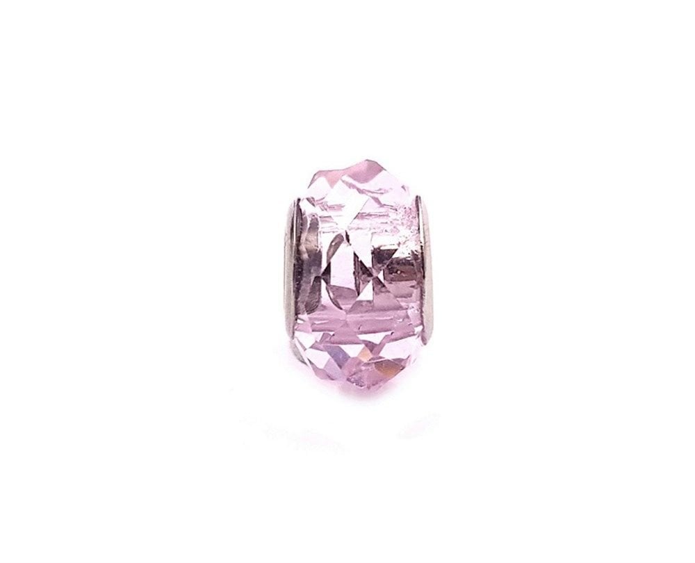 Çelik Pembe Charm Ucu
