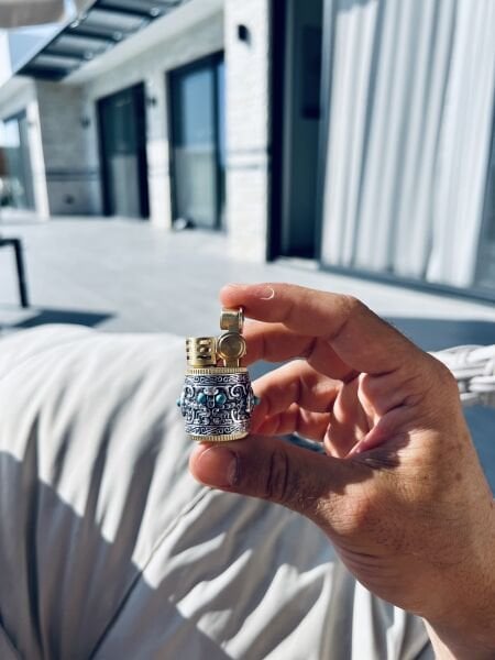 Firuze Taşlı Mini Benzinli Çakmak