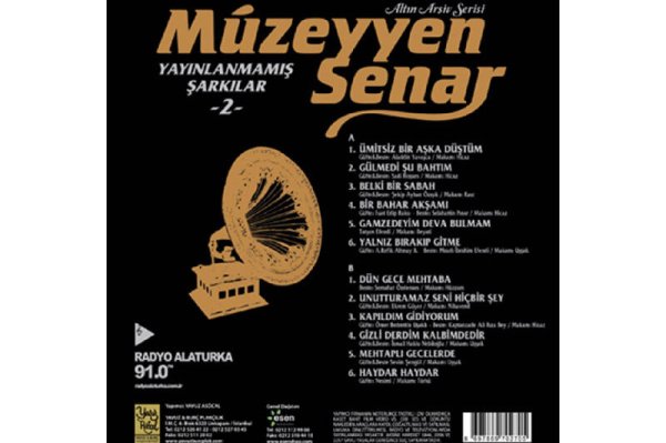 Müzeyyen Senar Yayınlanmamış Şarkılar 33-Lp