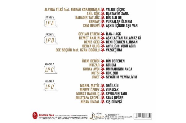 Yıldız Tilbe Yıldızlı Şarkılar (Vol:1 2'li)33-Lp