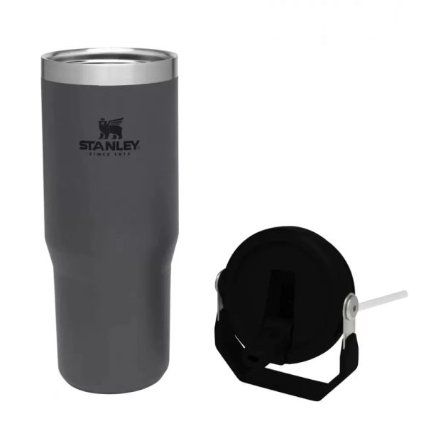 Stanley The IceFlow Flip Straw Pipetli Termos Bardak 0,89 Lt Gri